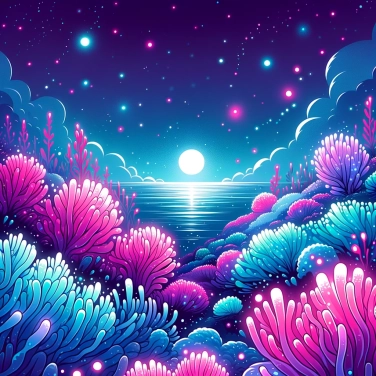 Spiega perché alcune alghe brillano di notte?