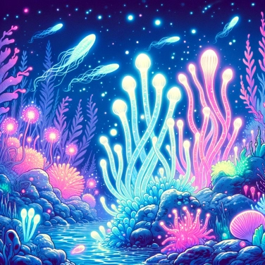 Spiega perché alcune alghe marine brillano al buio e come avviene questo fenomeno?
