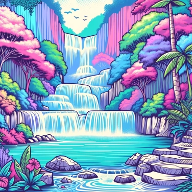 Spiega perché alcune cascate creano piscine naturali ai piedi della loro caduta.