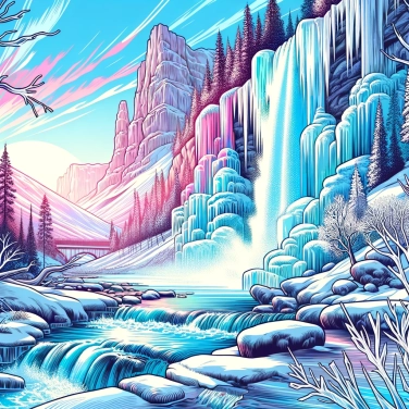 Spiega perché alcune cascate ghiacciate rimangono immobili d'inverno?