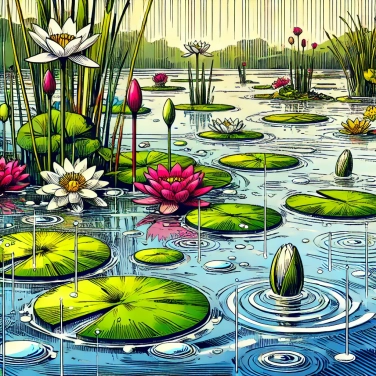 Spiega perché alcune piante acquatiche galleggiano in superficie dell'acqua?