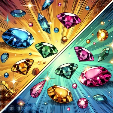 Spiega perché alcune pietre semipreziose cambiano colore a seconda della luce?