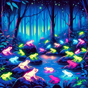 Spiega perché alcune rane sono fluorescenti al buio?