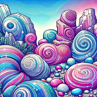 Spiega perché alcune rocce hanno motivi a spirale?