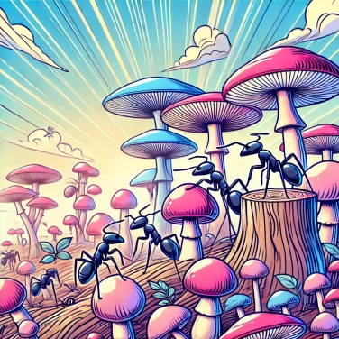 Spiega perché alcune specie di formiche coltivano funghi?
