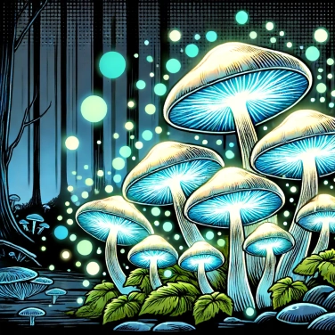 Spiega perché alcune specie di funghi sono bioluminescenti?