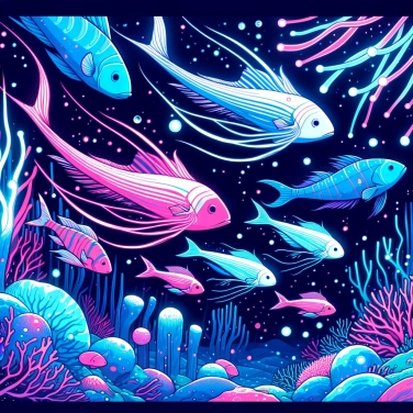 Spiega perché alcune specie di pesci luminosi esistono nelle acque profonde?