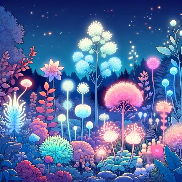 Spiega perché alcune specie vegetali sono fosforescenti di notte?