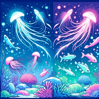 Spiega perché alcuni animali marini producono luce?