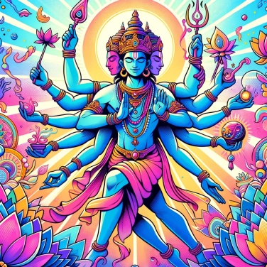 Spiega perché alcuni dei hindu hanno più braccia?