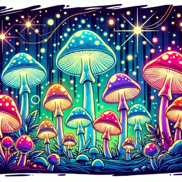 Spiega perché alcuni funghi sono luminescenti di notte?