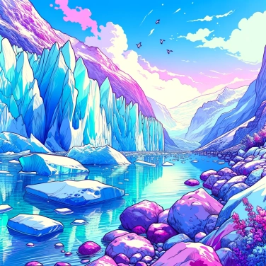 Spiega perché alcuni ghiacciai sembrano blu?