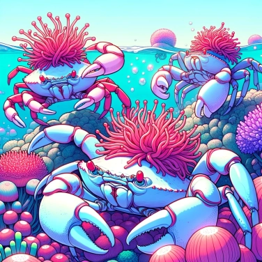 Spiega perché alcuni granchi portano delle anemoni sulla loro schiena?