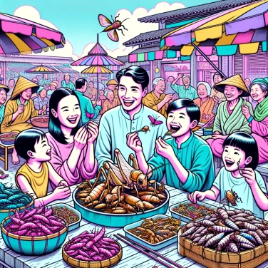 Spiega perché alcuni paesi asiatici mangiano insetti come piatti tradizionali?