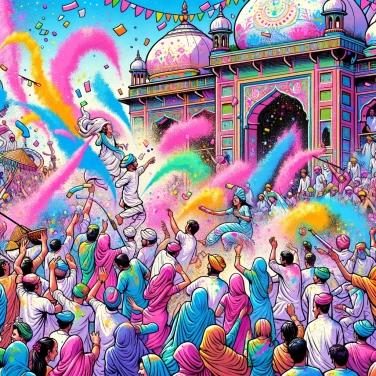 Spiega perché alcuni paesi celebrano dei festival di colori tradizionali?