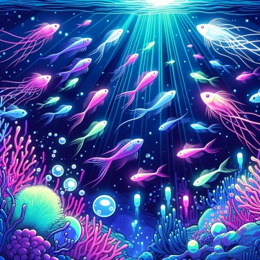 Spiega perché alcuni pesci possono produrre luce nelle profondità marine?