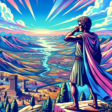 Spiega perché Alessandro Magno ha pianto vedendo l'immensità del suo impero conquistato.