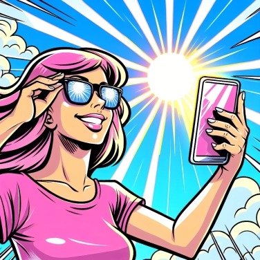 Spiega perché è difficile leggere lo schermo dello smartphone sotto il sole pieno?