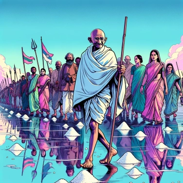 Spiega perché Gandhi ha scelto il sale come simbolo di resistenza?