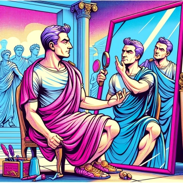 Spiega perché Giulio Cesare era ossessionato dalla sua immagine e dal suo aspetto?