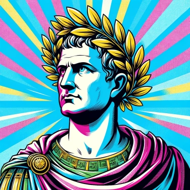 Spiega perché Giulio Cesare indossava una corona di alloro?