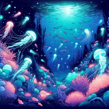 Spiega perché gli abissi marini ospitano animali bioluminescenti?