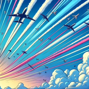 Spiega perché gli aerei producono scie bianche nel cielo?