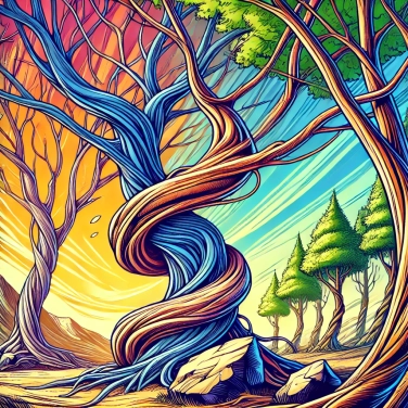Spiega perché gli alberi si avvolgono spesso intorno al loro supporto?