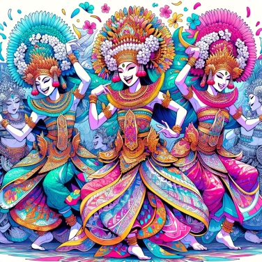 Spiega perché i ballerini balinesi indossano costumi così elaborati per le loro esibizioni?