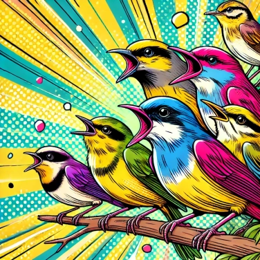 Spiega perché i becchi degli uccelli canori sono spesso colorati?