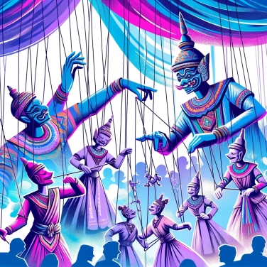Spiega perché i burattinai utilizzano marionette a fili.
