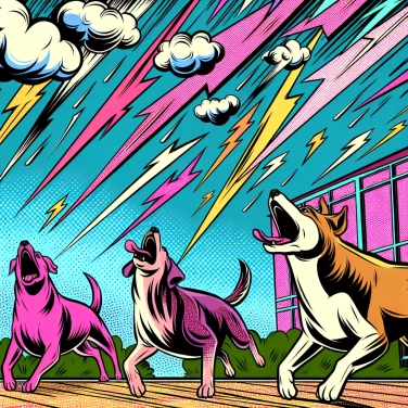 Spiega perché i cani abbaiano quando sentono un temporale?