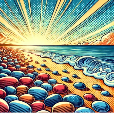 Spiega perché i ciottoli della spiaggia sono lisci?