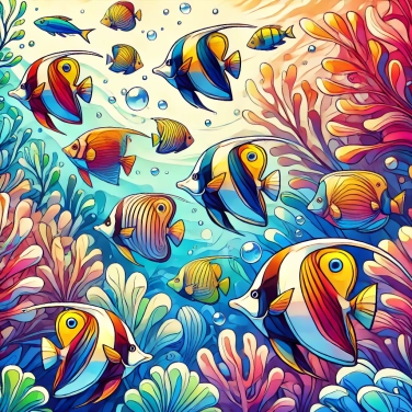 Spiega perché i colori dei pesci tropicali sono così vibranti?