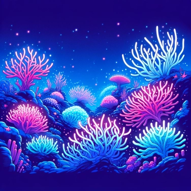 Spiega perché i coralli emettono una luce fluorescente di notte?