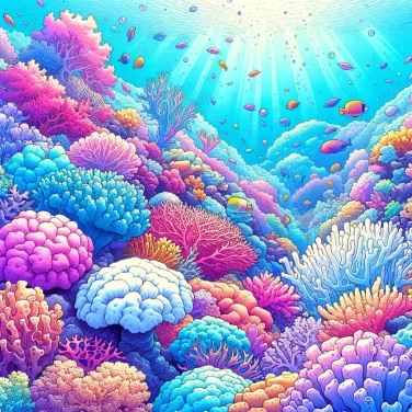 Spiega perché i coralli sono così colorati e vivi?