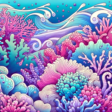 Spiega perché i coralli sviluppano colori vivaci sott'acqua?