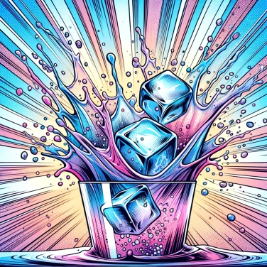 Spiega perché i cubetti di ghiaccio si crepano quando li immergiamo in una bevanda?