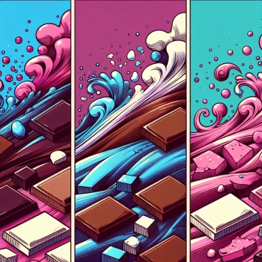 Spiega perché i diversi tipi di cioccolato (fondente, al latte, bianco) hanno sapori così distinti?