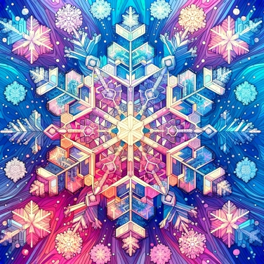Spiega perché i fiocchi di neve hanno una forma esagonale.