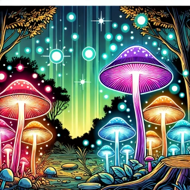 Spiega perché i funghi bioluminescenti brillano di notte?