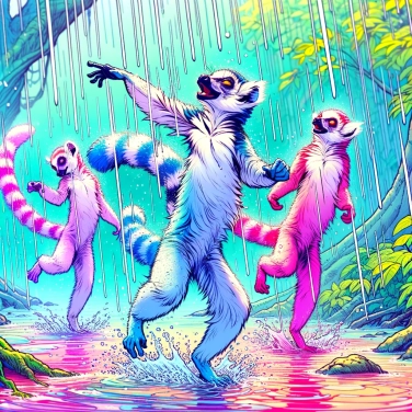 Spiega perché i lemuri ballano sotto la pioggia?