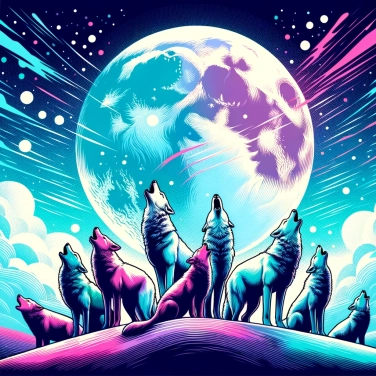 Spiega perché i lupi ululano alla luna?