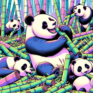 Spiega perché i panda hanno bisogno di mangiare grandi quantità di bambù?