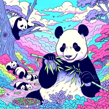 Spiega perché i panda sono neri e bianchi.