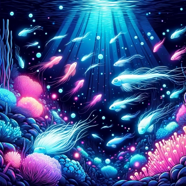 Spiega perché i pesci degli abissi producono la propria luce?