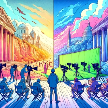 Spiega perché i registi scelgono a volte scenografie reali anziché effetti speciali in post-produzione?
