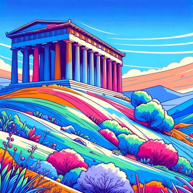Spiega perché i templi greci erano costruiti sulle colline?
