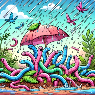 Spiega perché i vermi di terra non escono quando piove?
