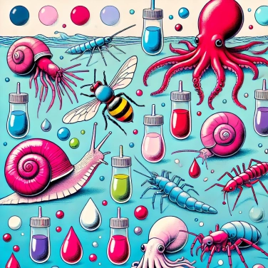 Spiega perché il colore del sangue varia in alcuni invertebrati?